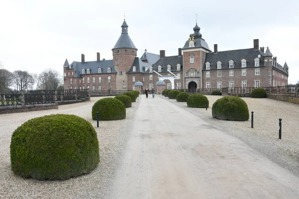 Castelo Com Calçada Bosques Buxo Anhold Alemanha — Fotografia de Stock