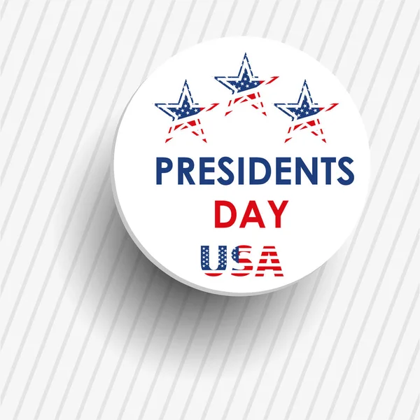 Dia dos Presidentes. mapa da América. A Estátua da Liberdade — Vetor de Stock