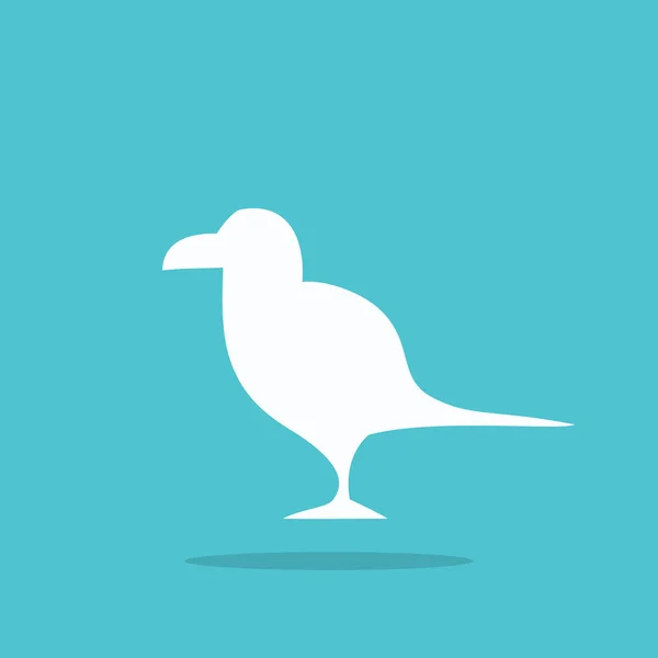 Значок птицы для веб-дизайна — стоковый вектор