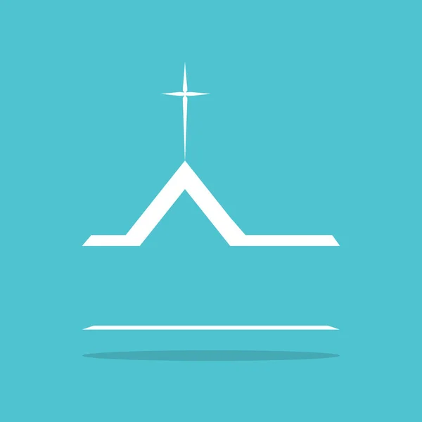 Logo van de kerk van de Bijbel. de naam van de missie. Bible Society. — Stockvector