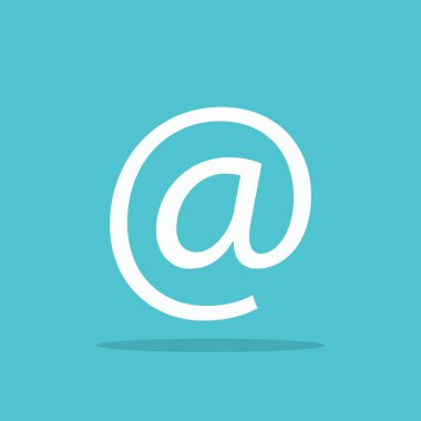 E-posta kutsal kişilerin resmi logosu web tasarımı için