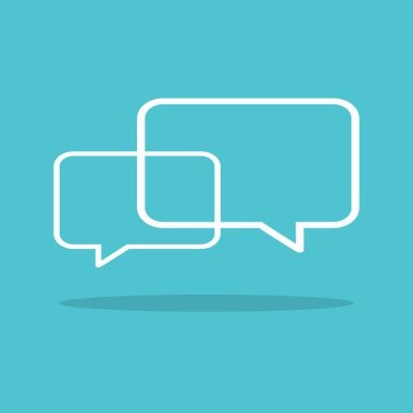 konuşma balonu arka plan. vektör çizim