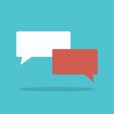 konuşma balonu arka plan. vektör çizim