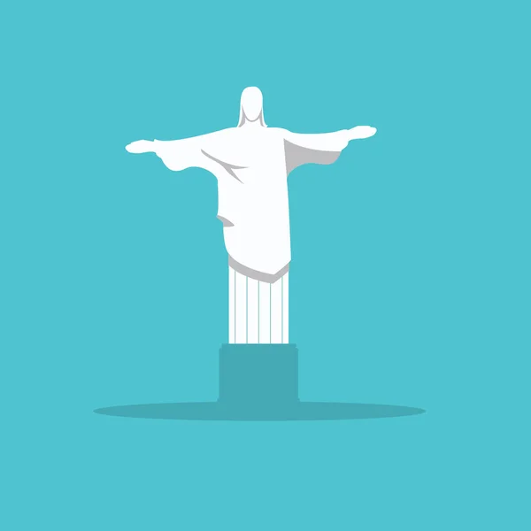 Statue de Jésus à Rio — Image vectorielle