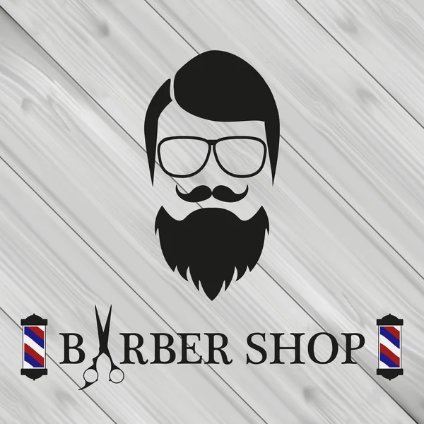 Barbiere negozio banner, sfondo — Vettoriale Stock