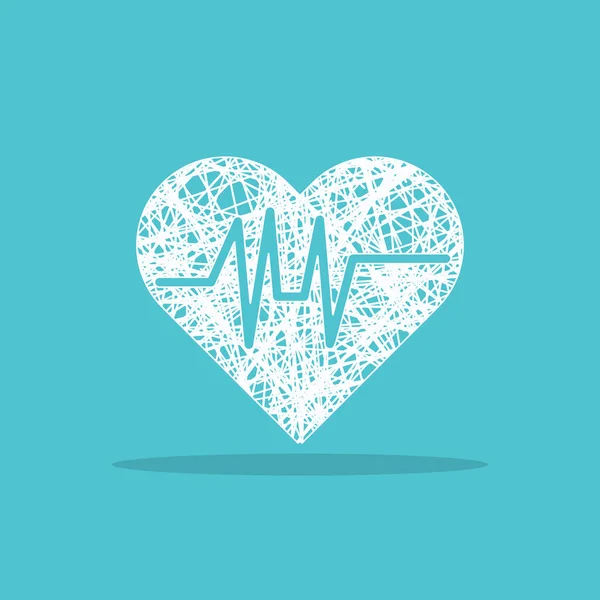 Herzschlag-Logo für das Web — Stockvektor