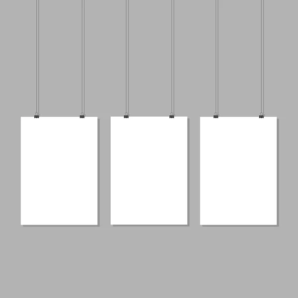 Hängeblätter in verschiedenen Formaten — Stockvektor