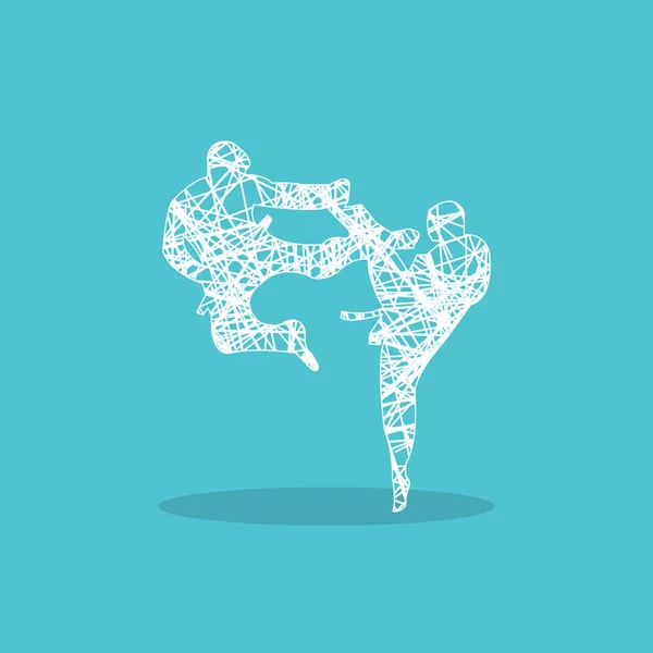 Karate logo for web — Stock Illustration Karate logo for web Royalty Free Stock Vectors