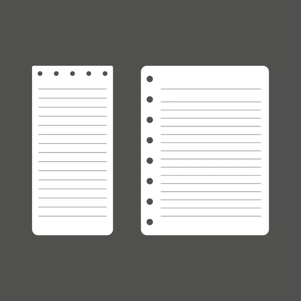 Büroblätter für Webdesign — Stockvektor