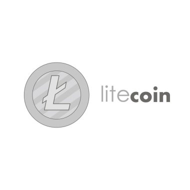 Linecoin Cripto para blockchain. Linecoin düz logosunun. vektör etiket web tasarımı için
