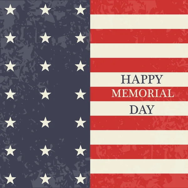 Feliz Memorial Day fundo — Vetor de Stock