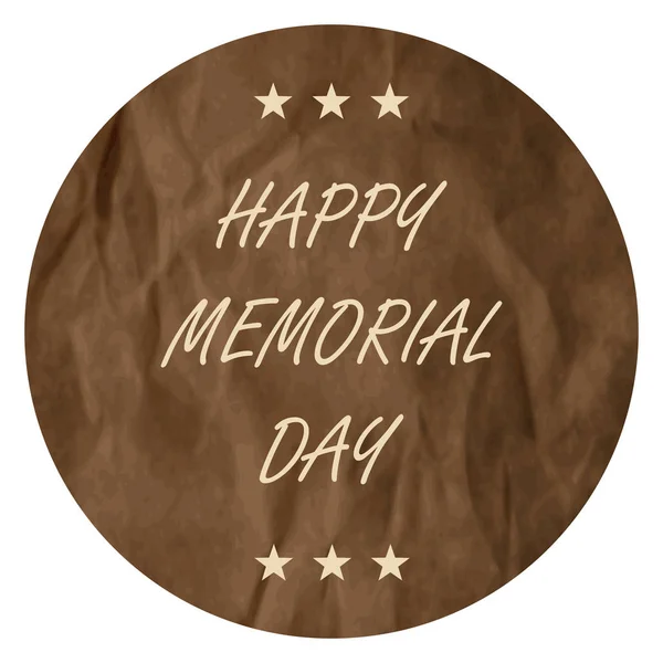 Feliz Memorial Day fundo — Vetor de Stock