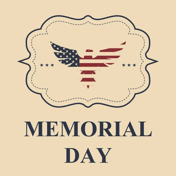 Happy Memorial Day background — Stock Vector