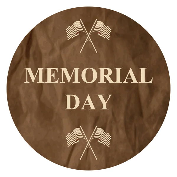 Feliz Memorial Day fundo — Vetor de Stock