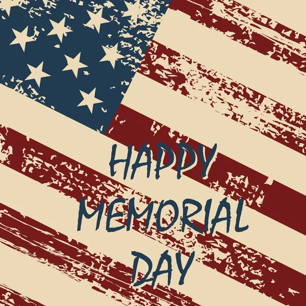 Feliz Memorial Day fundo — Vetor de Stock