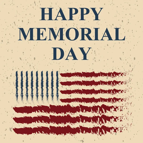 Feliz Memorial Day fundo — Vetor de Stock