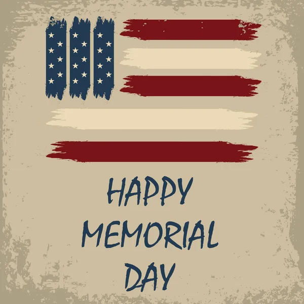 Feliz Memorial Day fundo — Vetor de Stock