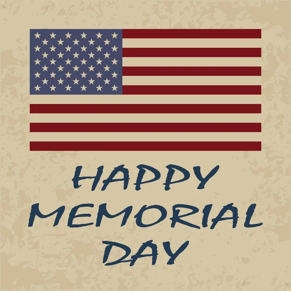 Feliz Memorial Day fundo — Vetor de Stock