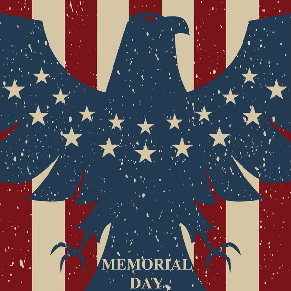 Happy Memorial Day background — Stock Vector