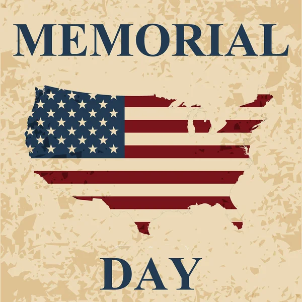 Feliz Memorial Day fundo — Vetor de Stock