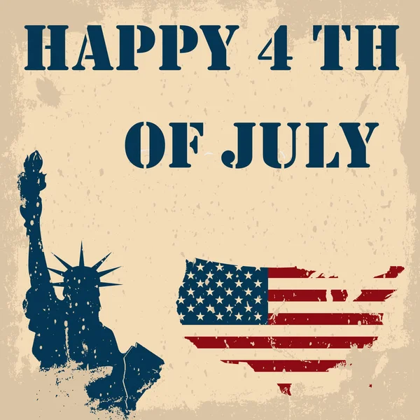Feliz Dia da Independência. 4 de Julho —  Vetores de Stock