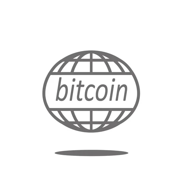 Logotipo de Bitcoin para diseño web — Vector de stock