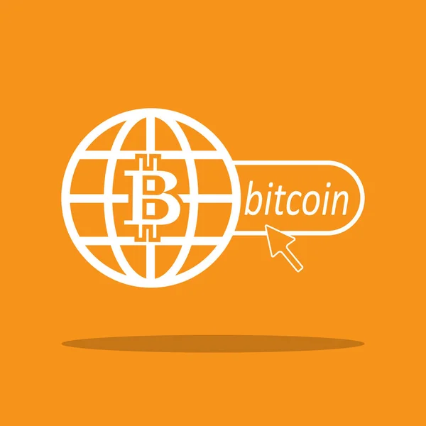 Bitcoin-Logo für Webdesign — Stockvektor