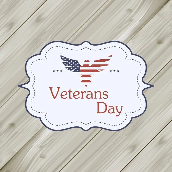 Águila Americana. Fondo del Día de los Veteranos para el diseño web — Vector de stock