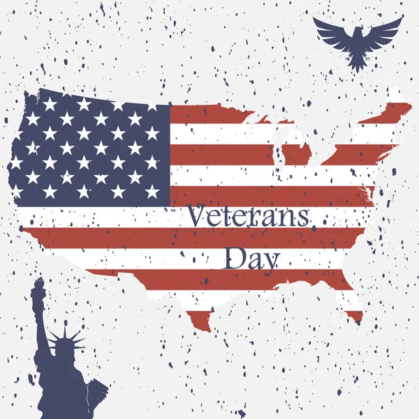 Fondo del Día de los Veteranos para el diseño web — Vector de stock
