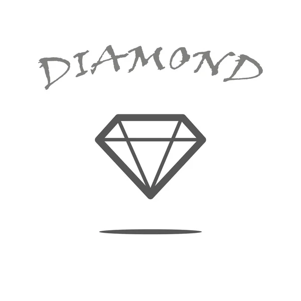 Diamant-Logo für Webdesign — Stockvektor