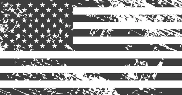 Bandera Grunge americana. Fondo vintage para diseño web — Vector de stock