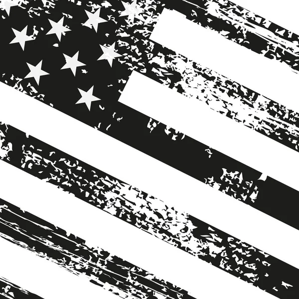 Bandera Grunge americana. Fondo vintage para diseño web — Vector de stock