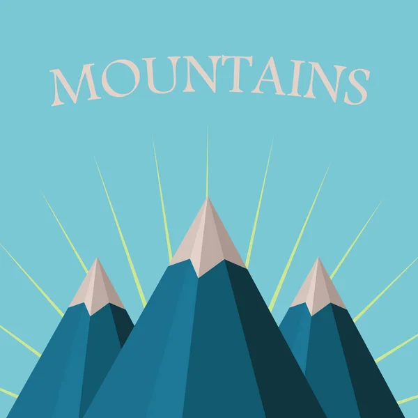 山 web のためのクールな背景 — ストックベクタ