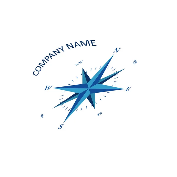 Kompass-Logo für Webdesign — Stockvektor