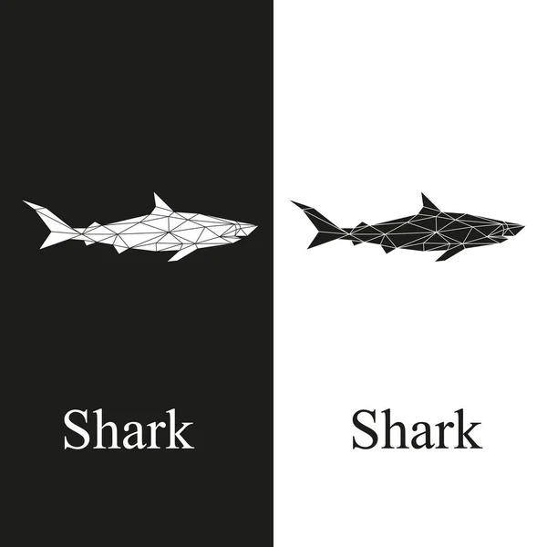 वेब डिझाइनसाठी शार्क सेट — स्टॉक व्हेक्टर