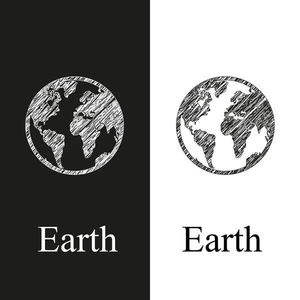 Föld logo, web design — Stock Vector