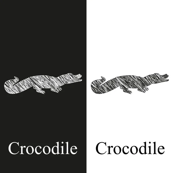 Krokodil für Webdesign — Stockvektor