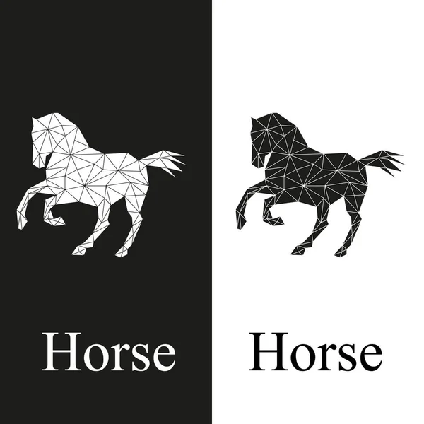 Logo cheval pour toile — Image vectorielle