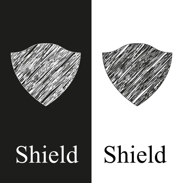 Logo de escudo para diseño web — Archivo Imágenes Vectoriales