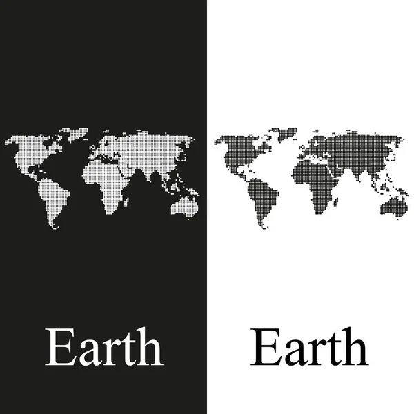 Logo de la Tierra para diseño web — Vector de stock