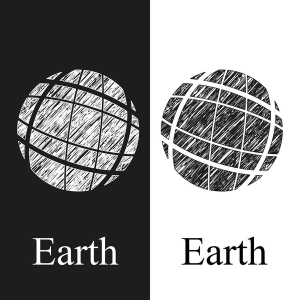 Logo Terra per il web design — Vettoriale Stock