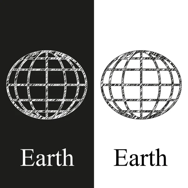 Logotipo da Terra para web design — Vetor de Stock