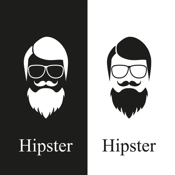 Fashion silhouette hipster style, vector illustration — Stock Vector