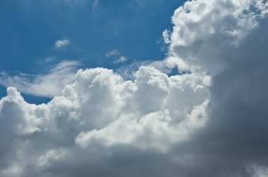 güzel beyaz bulut clear nimbus mavi gökyüzü doğa manzara ba