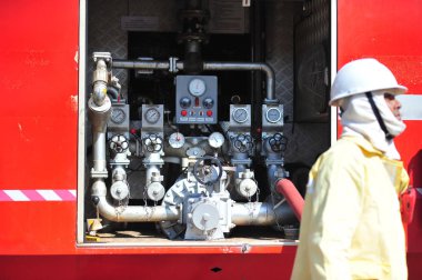 çoğu adam enjekte itfaiye grup acc yangın su sprey