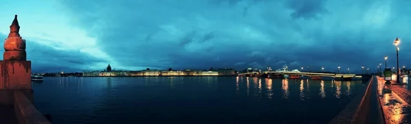 View of St. Petersburg and the Neva River, Russia. 