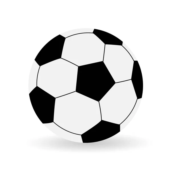 Football Isolated White Background Soccer Icon Vector Illustration — Stock Vector