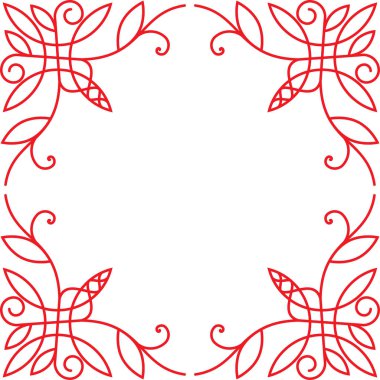 klasik dekoratif çerçeve ve köşe