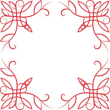 klasik dekoratif çerçeve ve köşe