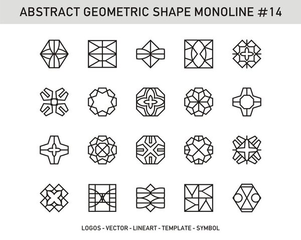 Геометрический монолит - вектор орнамента
